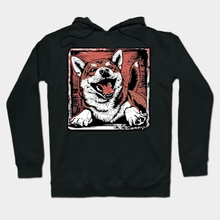 Retro Art Shiba Inu Dog Lover Hoodie